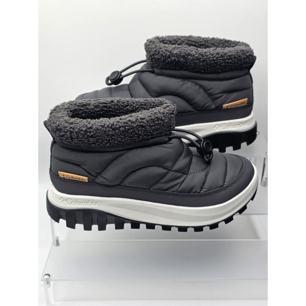 Columbia Snowtrot Shorty Women's Insulated Winter Boots, Shark Peach, Size 6.5,